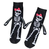 Chaussettes squelette femme
