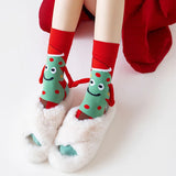 Chaussettes Sapin Rouge Vert