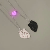Collier Coeur Anatomique Couple