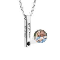 Collier Photo Barre Argent