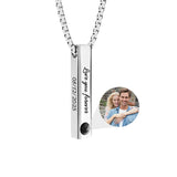 Collier Photo Barre Argent