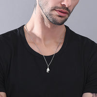 Collier Pièce de Puzzle Homme Argent