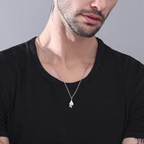 Collier Pièce de Puzzle Homme Argent