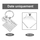 Porte clé personnalisé avec date
