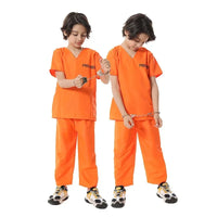 costume prisonnier enfant orange