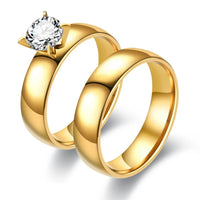 Duo Bague Solitaire Alliance