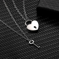 pendentifs complémentaires cadenas et clef