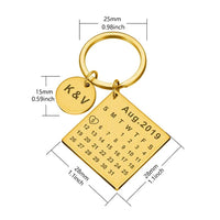 Porte-Clé Calendrier Couple