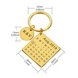 Porte-Clé Calendrier Couple