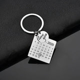 porte clé calendrier couple