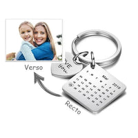 Porte Clé Calendrier Personnalisé
