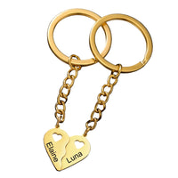 Porte-Clé Couple Personnalisé
