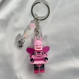 porte clés batman rose
