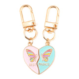 Porte clés Amitié Papillon Bleu