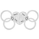 Porte-clés personnalisé pour 4 