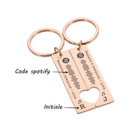Porte-Clé Code Spotify Duo
