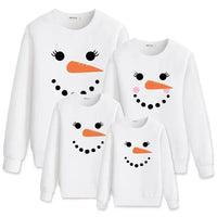 pull bonhomme de neige carotte