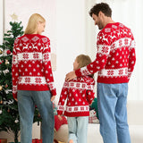 Sweat Famille Noel Rouge