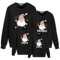 Pull Noel Noir Famille Humour