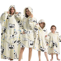 Sweat Plaid Panda Enfant Femme