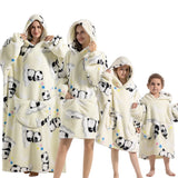 Sweat Plaid Panda Enfant Femme