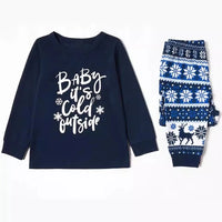Pyjama Noel Bleu Bébé Enfant Homme Femme