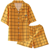pyjama carreaux jaune