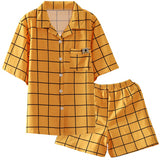 pyjama carreaux jaune