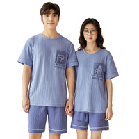 Pyjama Couple Bleu