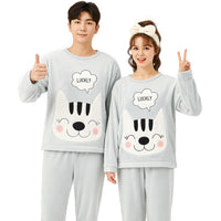 Pyjama Polaire Chat Couple