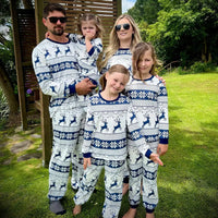 pyjama blanc noël assorti