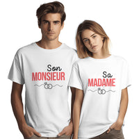 tee shirt couple mariage