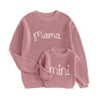 Sweat Assorti Mère Fille Tricot