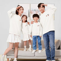 Sweat uni blanc adulte enfant