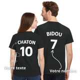 Tee Shirt Foot Personnalisé Couple