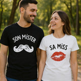T-Shirt Bisous Couple