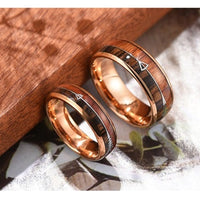bague en bois homme femme
