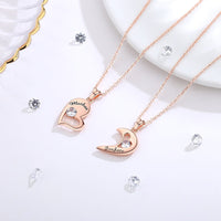 Collier Mother Daughter Argent Or Rose