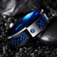 bague homme titane carbone