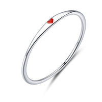 bague fine coeur
