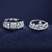 bague couronne femme argent