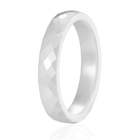 bague céramique blanche femme