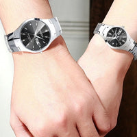 montre acier argent femme