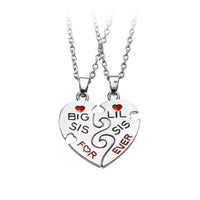 Collier Sisters Argent Coeur