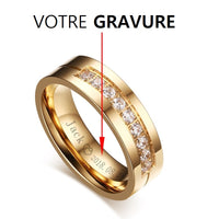 Anneau personnalisable Femme
