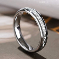 bague acier argent femme