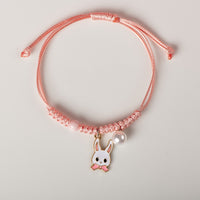 bracelet lapin rose