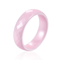bague céramique couleur rose