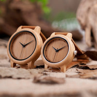 montre en bois artisanale