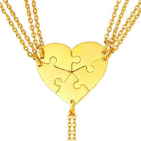 collier 5 parties coeur